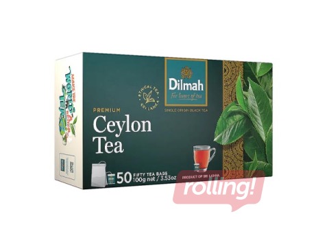 Tēja melnā Dilmah Premium, ceilonas, 50 pac.