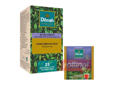 Чёрный чай с вкусом чёрной смородины, Dilmah, 25 шт.