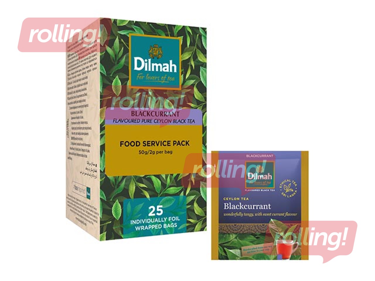 Tēja melnā Dilmah ar upeņu garšu, 25 pac.