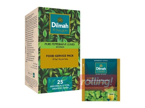 Tēja zaļā Dilmah Pure, ar piparmētru, 25 pac.