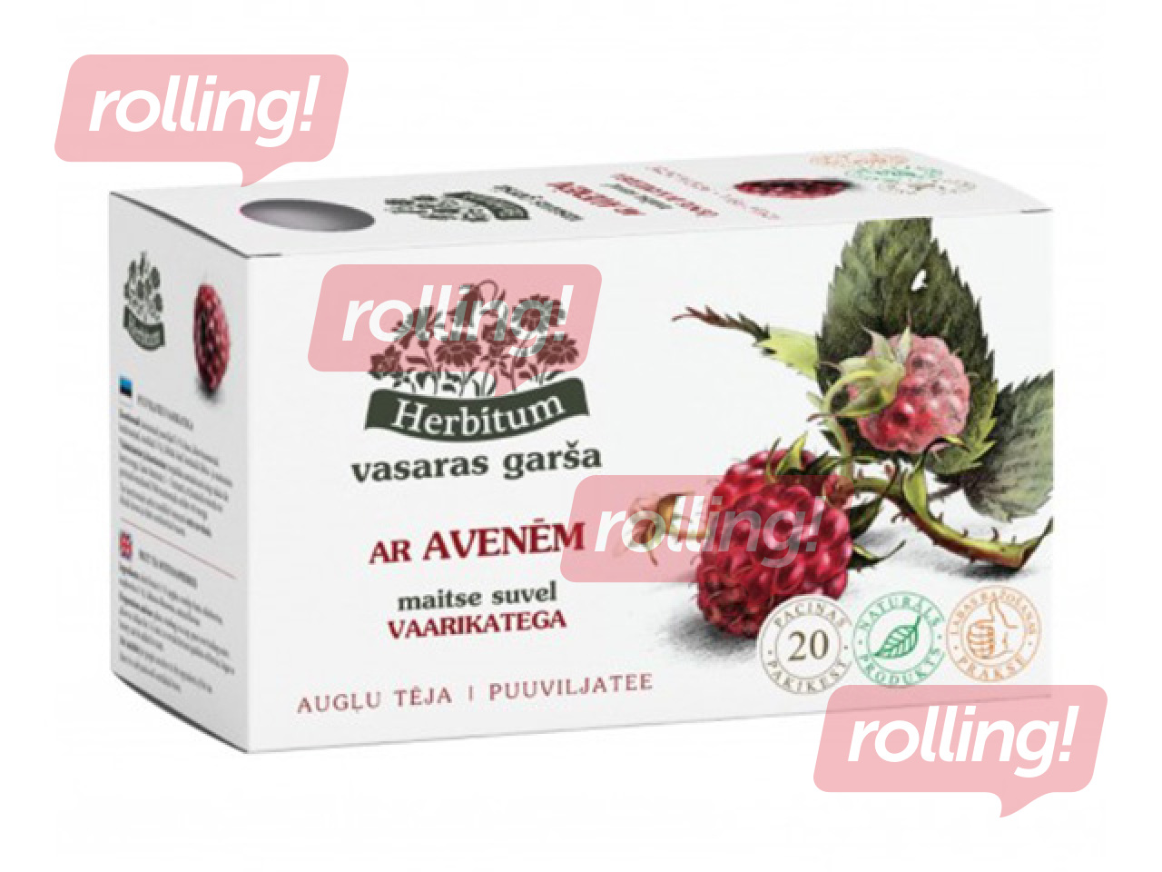 Fruit tea Herbitum, Summer Flavour with raspberries, 20 sachets