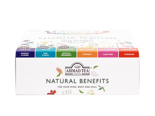 Tea Assortment Ahmad Tea, Natural Benefits, 60 bags