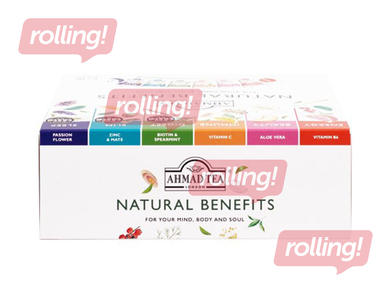 Tea Assortment Ahmad Tea, Natural Benefits, 60 bags