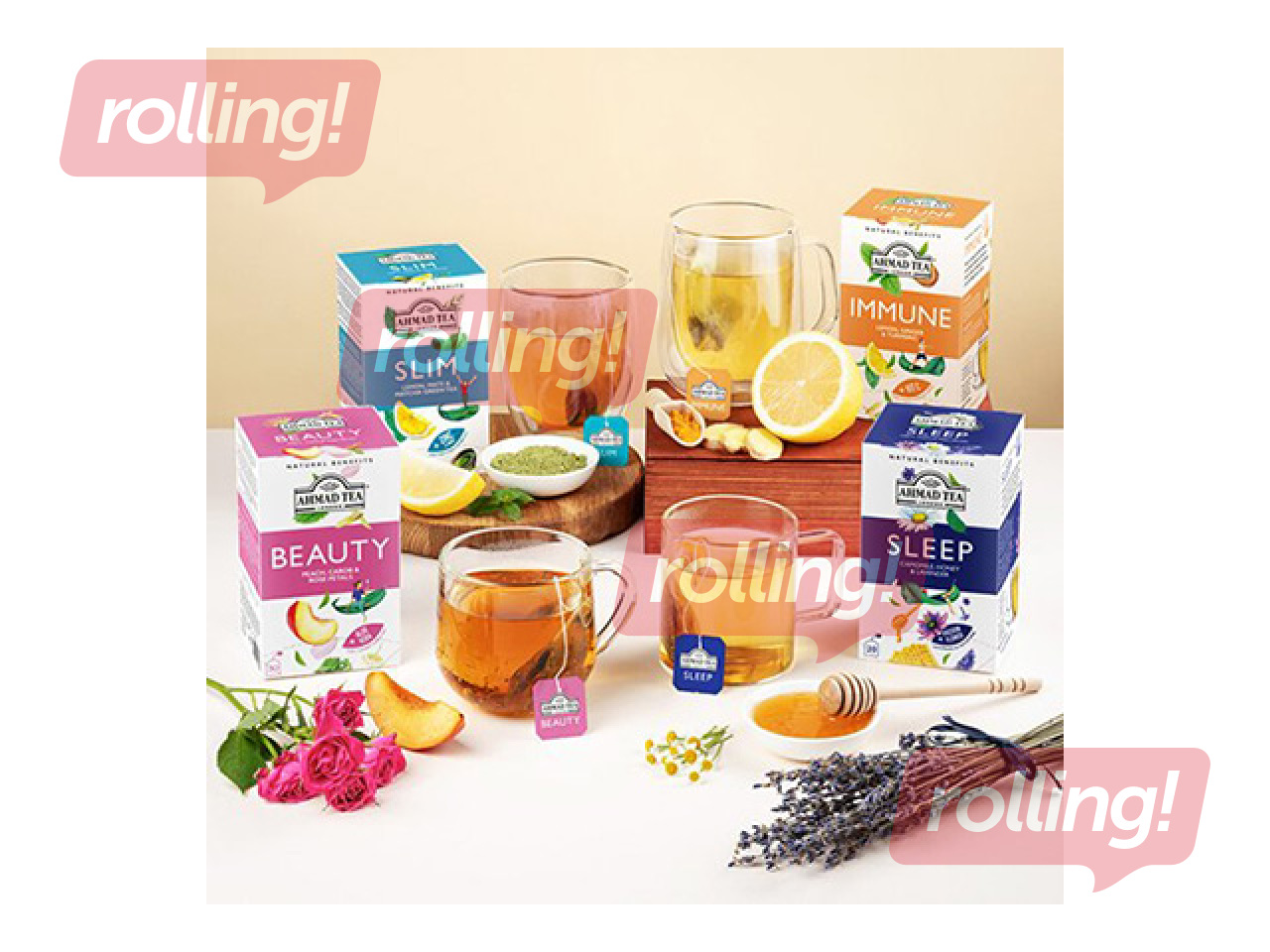 Tea Assortment Ahmad Tea, Natural Benefits, 60 bags
