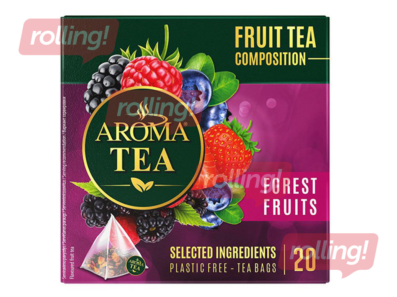 Fruit Tea Aroma Tea, Forest Berries, 20 pcs