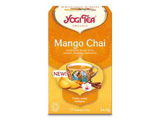 Tēja ajūrvēdas Bio Yogi, Mango Chai, 17 pac.