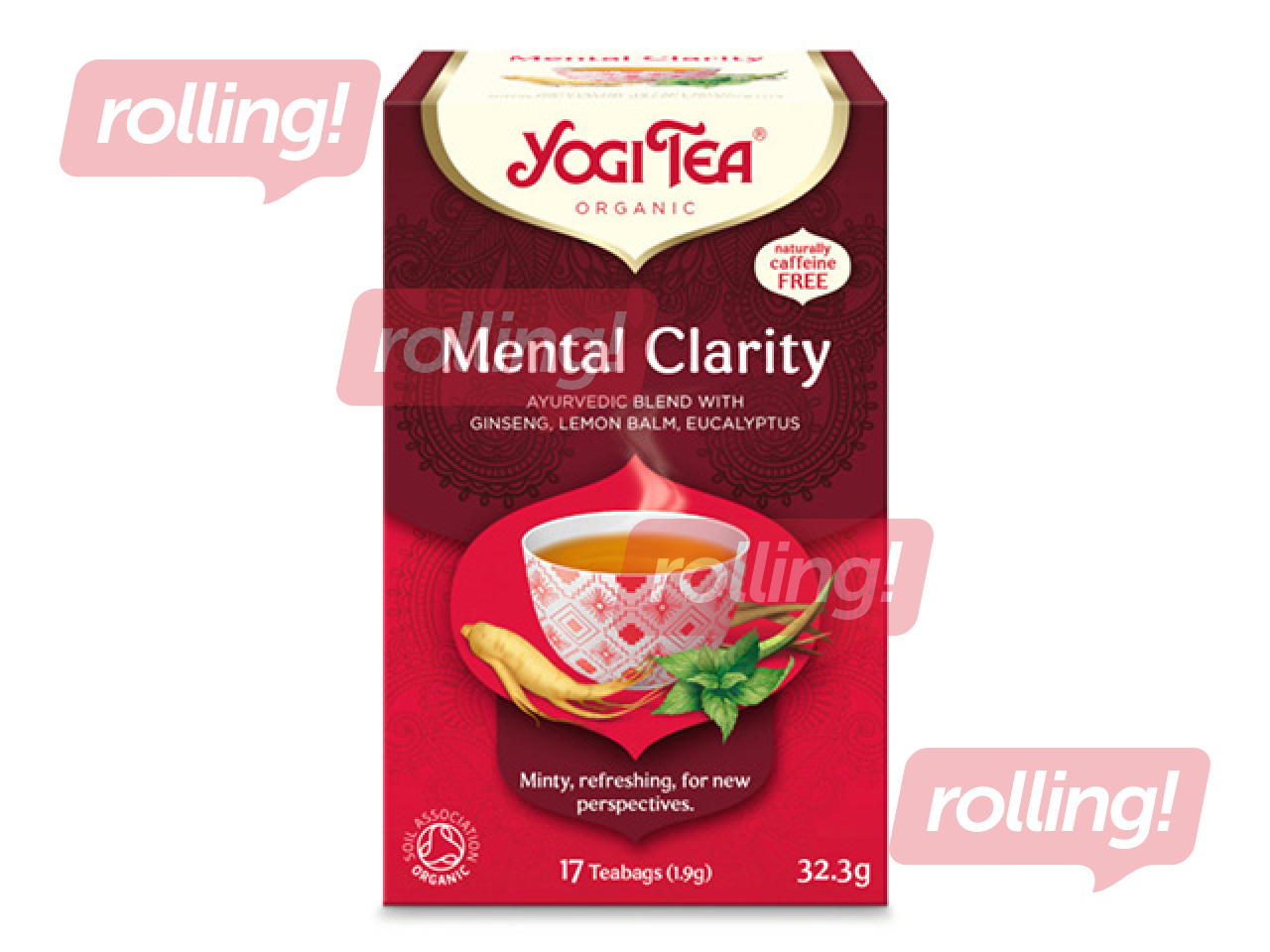 Tēja ajūrvēdas Bio Yogi, Mental Clarity, 17 pac.