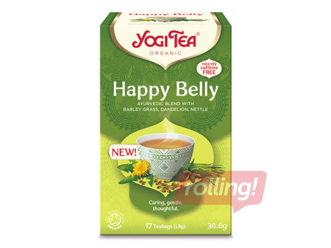 Tee ajurveeda Bio Yogi, Happy Belly, 17 pakki.
