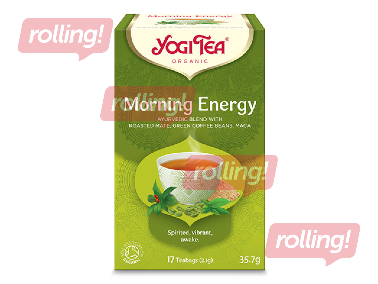 Tēja ajūrvēdas Bio Yogi, Morning Energy, 17 pac.