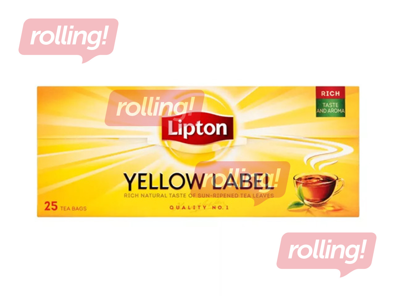 Tēja melnā Lipton Yellow Label, 25 pac.