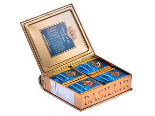 Must tee Basilur Breakfast tea collection, Euroopa, metallkarbis, 40 tk.