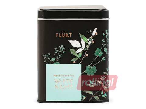 Tēja zāļu Plūkt White Night, piramīdas maisiņi, metāla kārbā, 25 pac.
