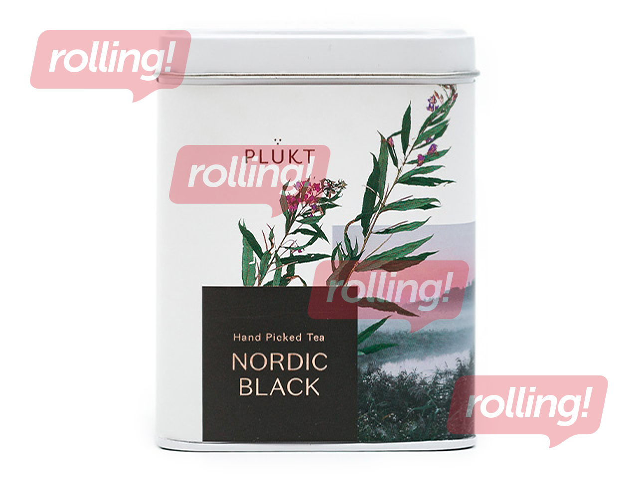 Tēja zāļu Plūkt Nordic Black Tea, piramīdas maisiņi, metāla kārbā, 25 pac.