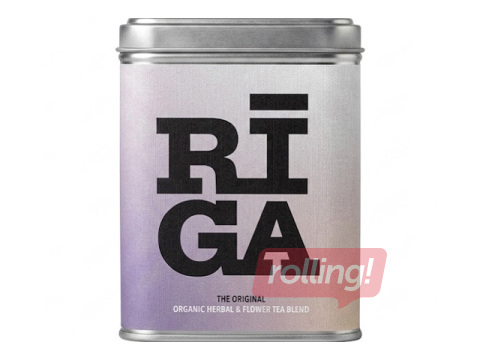 Tēja zāļu Plūkt Riga Original, augu un ziedu tējas maisījums, metāla kārbā, 25 pac.