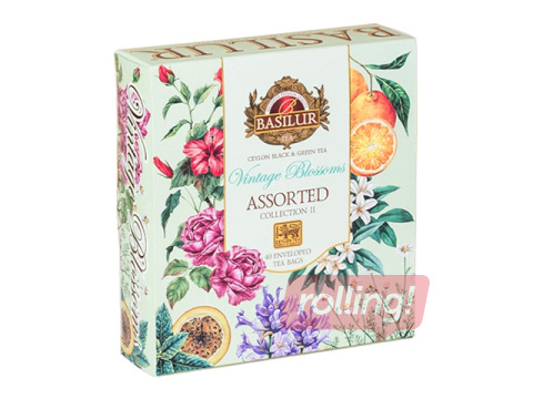Чай чёрный и зелёный Basilur Vintage Blossoms Assorted, 60г
