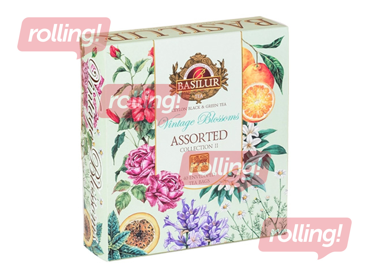 Чай чёрный и зелёный Basilur Vintage Blossoms Assorted, 60г