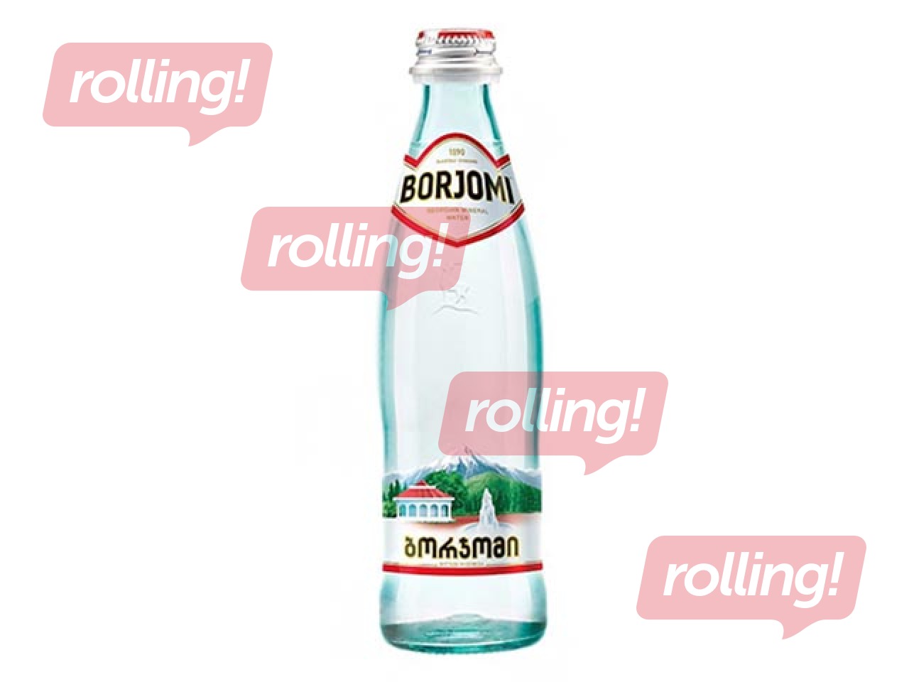 Minerālūdens Borjomi, gāzēts, stikls, 330ml (Taras depozīts iekļauts cenā)