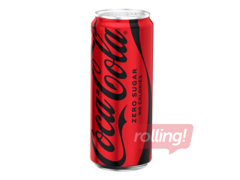 Gāzēts dzēriens Coca-Cola Zero, skārdene, 330ml (Taras depozīts iekļauts cenā)