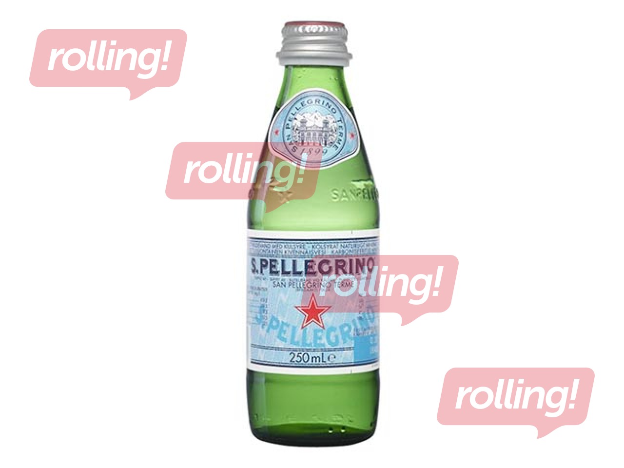 Minerālūdens S.Pellegrino, gāzēts, stikls, 250ml (Taras depozīts iekļauts cenā)