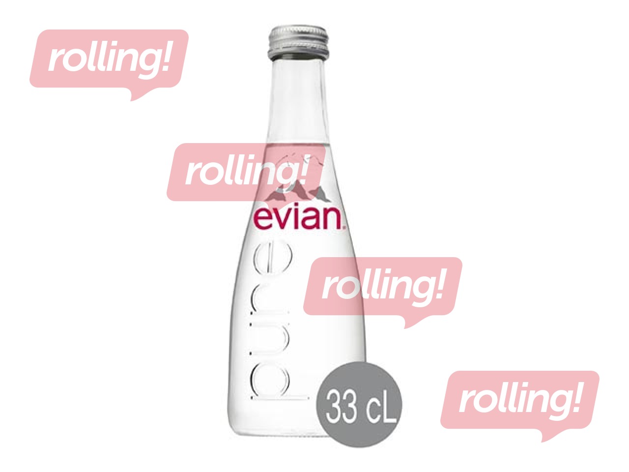 Minerālūdens Evian, negāzēts, stikls, 330ml (Taras depozīts iekļauts cenā)