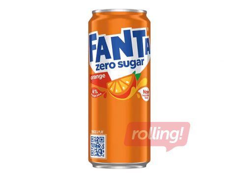 Gāzēts dzēriens Fanta Zero, 330ml