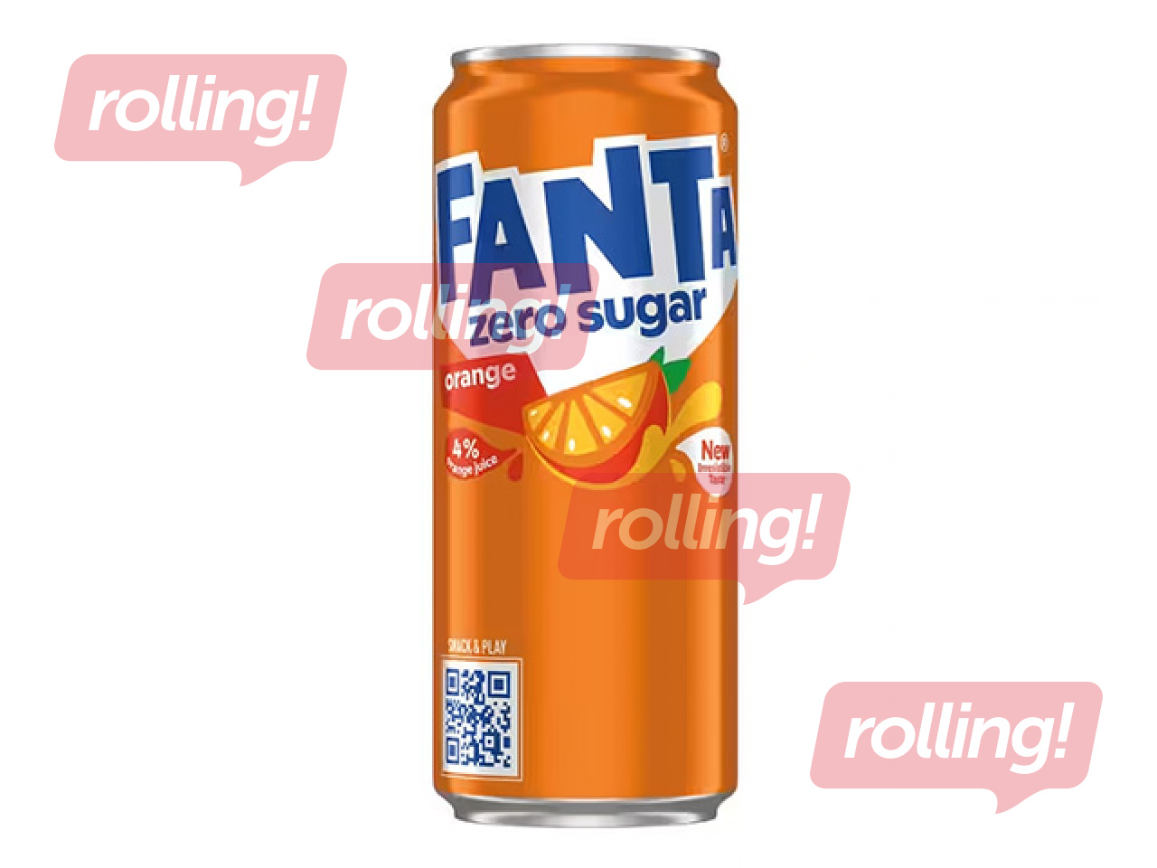 Gāzēts dzēriens Fanta Zero, 330ml