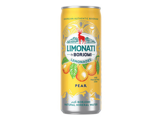 Gāzēts dzēriens Limonati by Borjomi ar bumbieru, skārdene, 330ml 