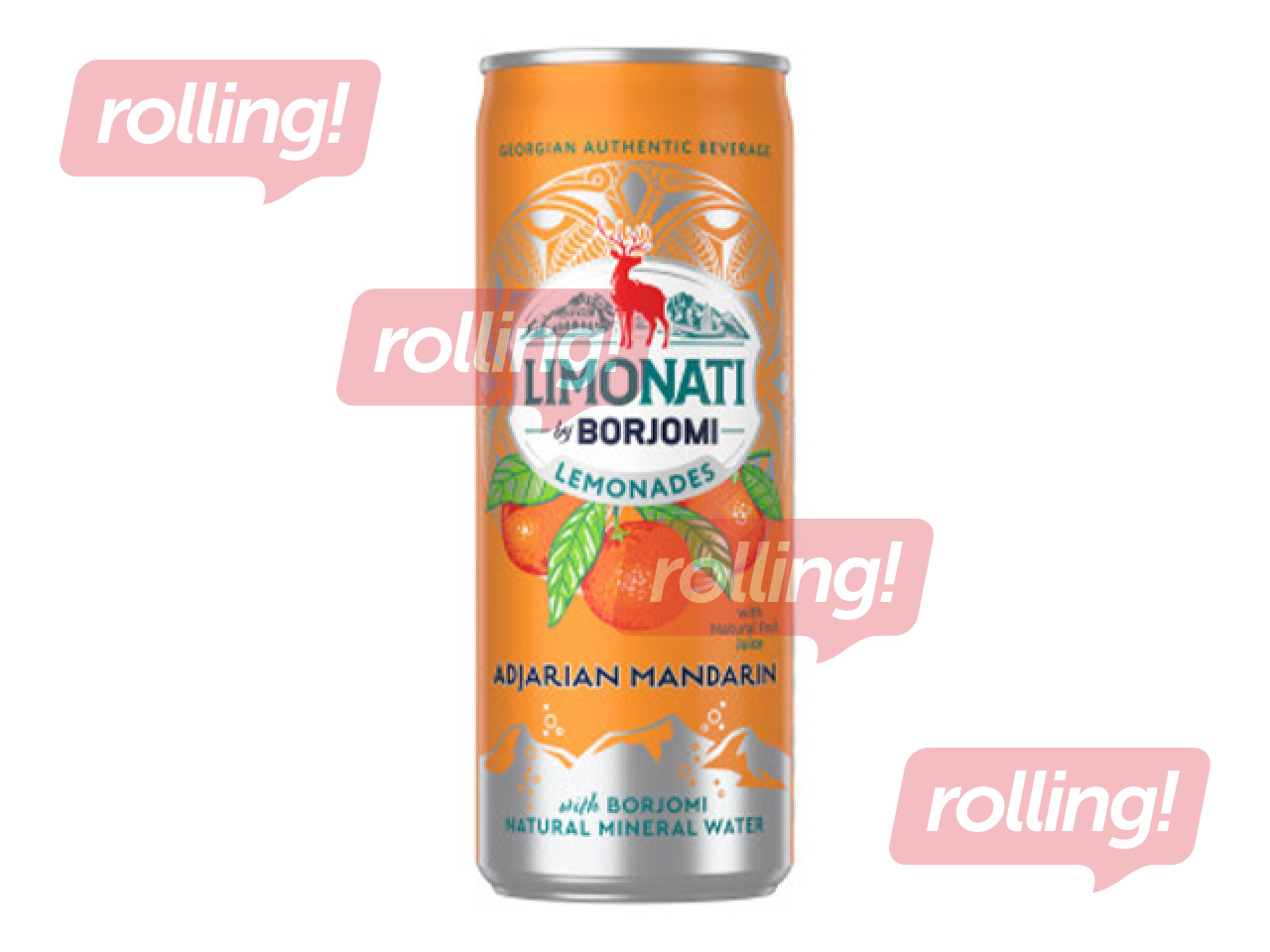 Gaseeritud jook Limonati by Borjomi mandariiniga, purk, 330ml 