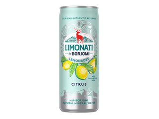 Carbonated drink Limonati by Borjomi with citrus fruits, can, 330ml