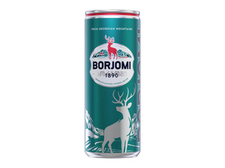 Mineral water Borjomi, carbonated, can, 330ml