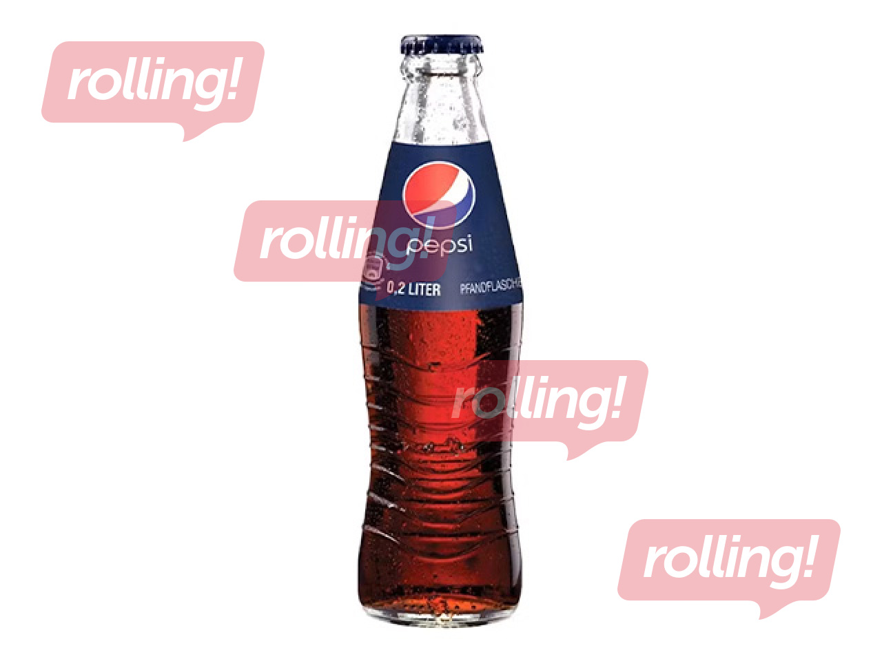 Gāzēts dzēriens Pepsi Kola, stikls, 200ml (Taras depozīts iekļauts cenā)