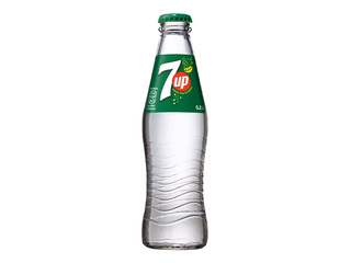Gāzēts dzēriens 7Up, citronu-laima, stikls, 200ml (Taras depozīts iekļauts cenā)