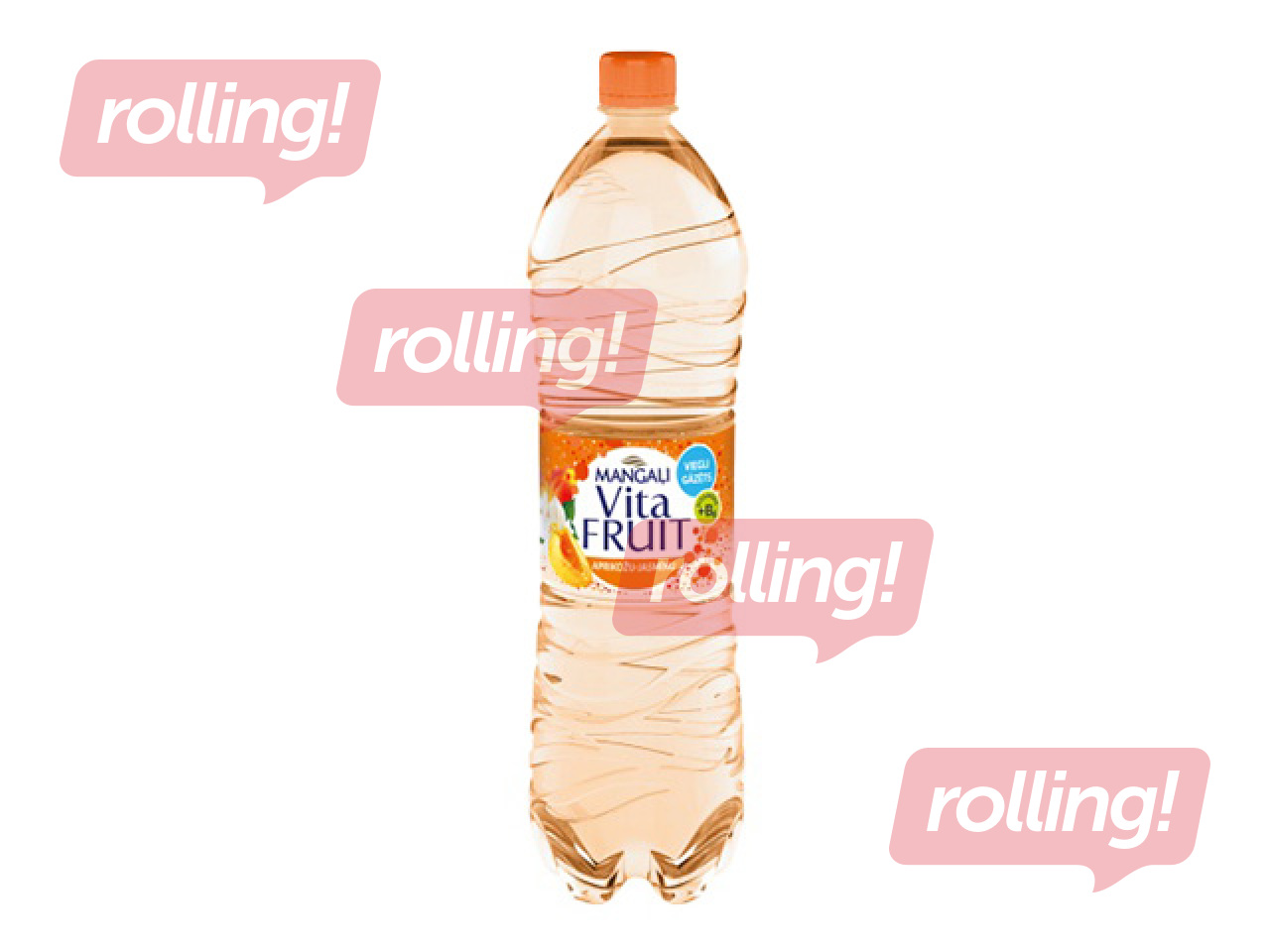 Carbonated drink Mangaļi Vitafruit apricot–jasmine, PET, 1.5l (Deposit included in price)