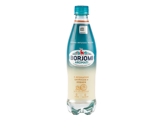 Gāzēts dzēriens Borjomi Aromati ar Citrus Mix-Ginger, PET, 500ml (Taras depozīts iekļauts cenā)