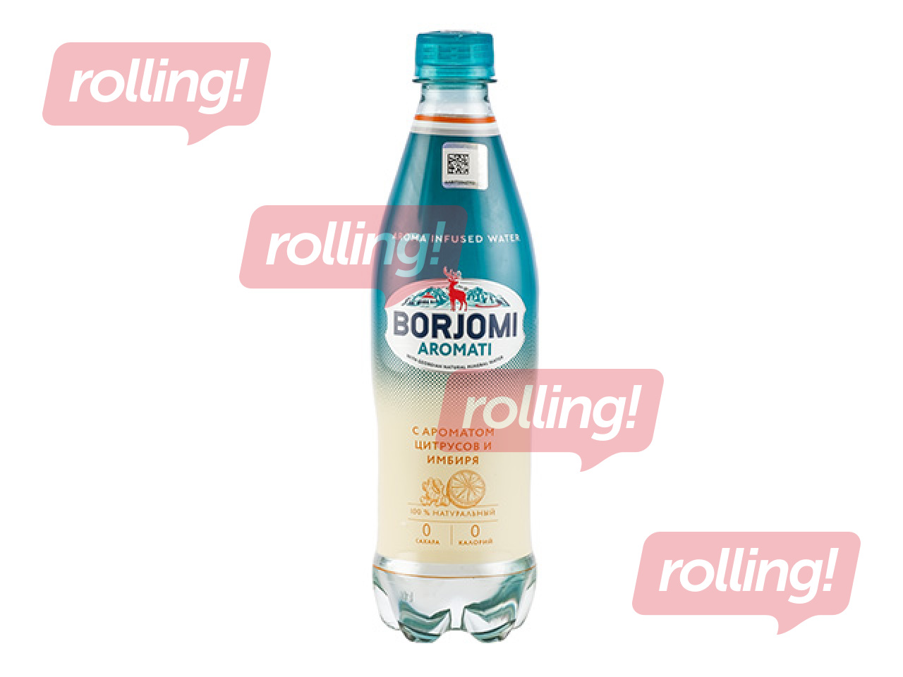 Gāzēts dzēriens Borjomi Aromati ar Citrus Mix-Ginger, PET, 500ml (Taras depozīts iekļauts cenā)