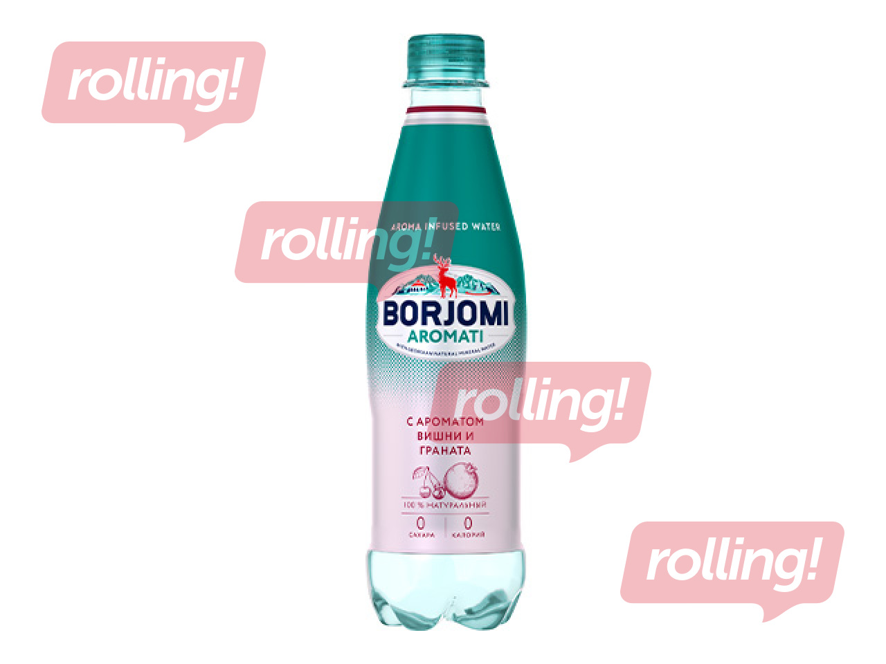 Gāzēts dzēriens Borjomi Aromati ar Cherry-Pomegranate, PET, 500ml (Taras depozīts iekļauts cenā)