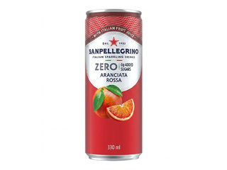 Carbonated drink Sanpellegrino Zero Aranciata Rossa, can, 330ml (Container deposit included in th