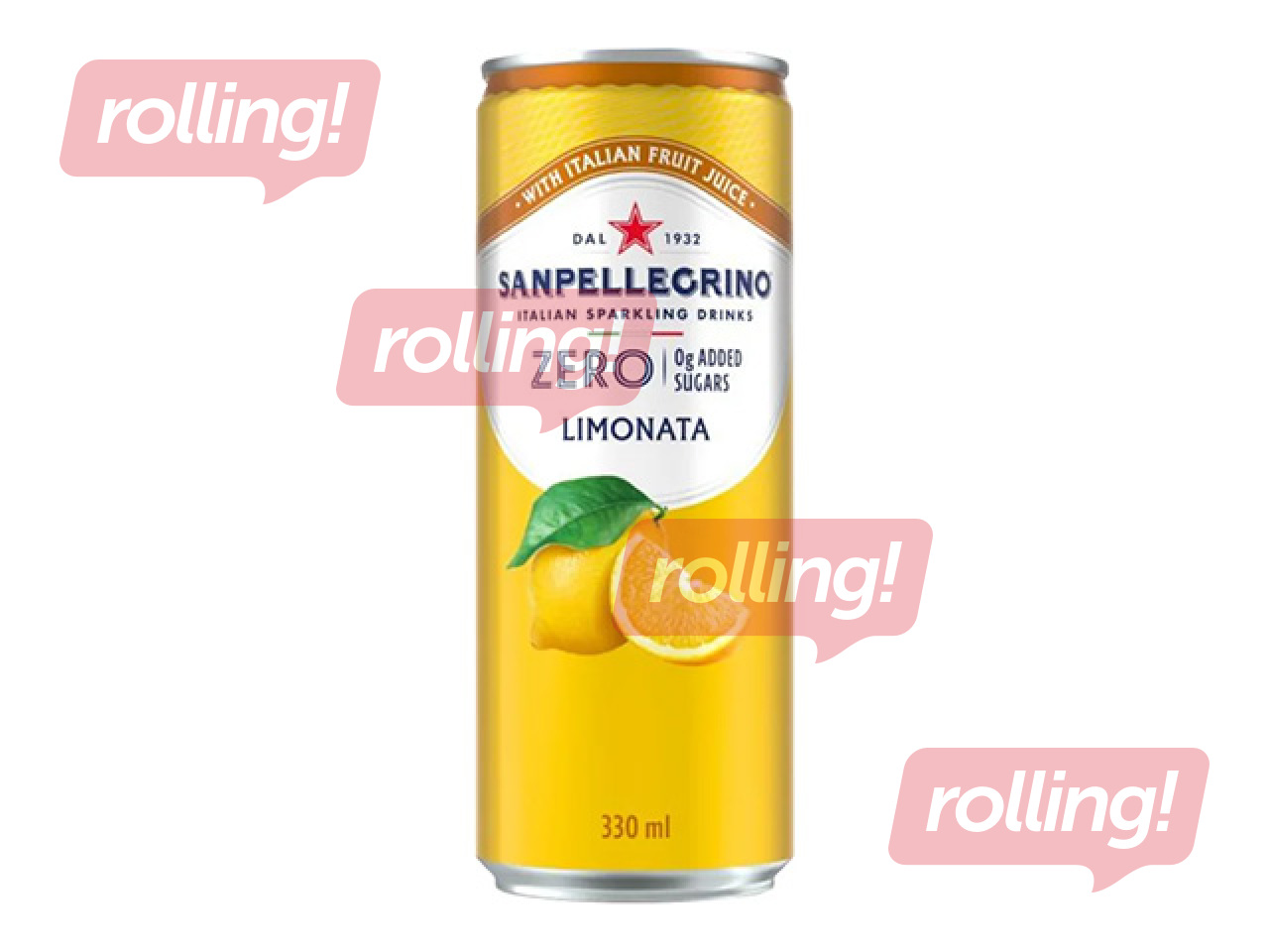 Carbonated drink Sanpellegrino Zero Limonata, can, 330ml (Container deposit included in the price)