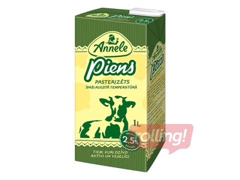 Piens Annele 2.5%, 1L