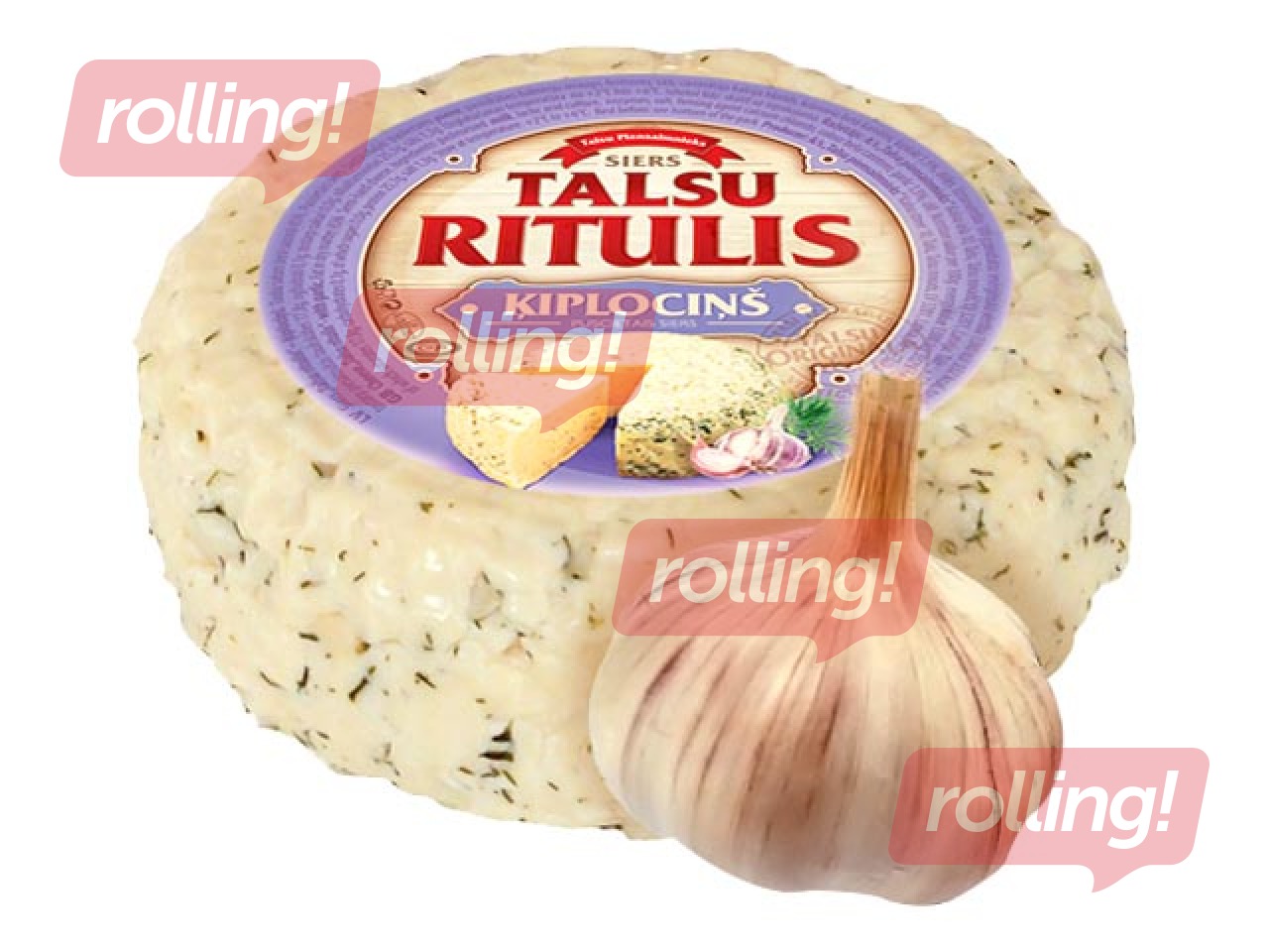 Cheese Talsu ritulis with garlic, 350g