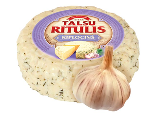 Siers Talsu ritulis ar ķiplokiem, ~350g