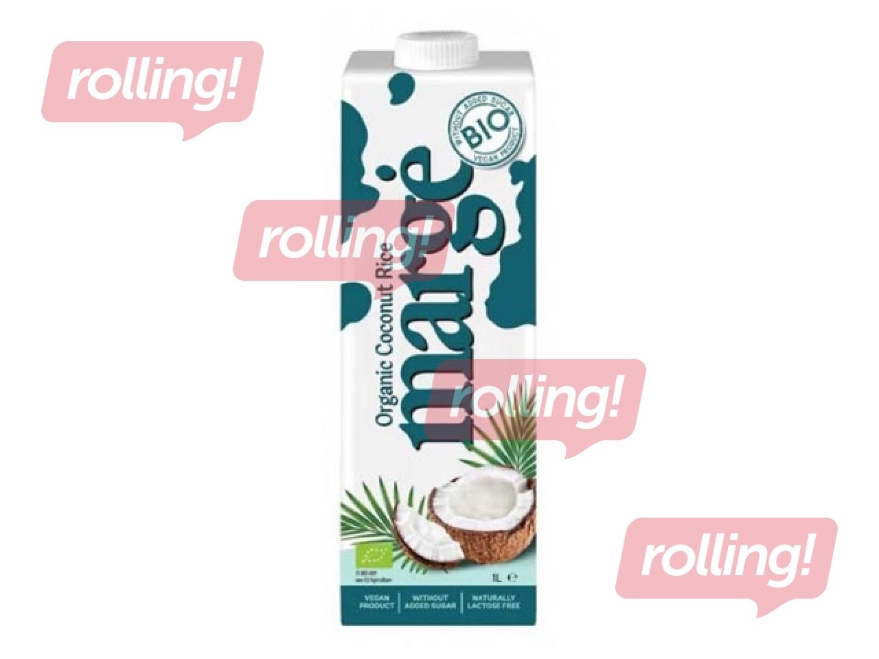 Organiskais kokosriekstu un rīsu dzēriens Marge, 1l