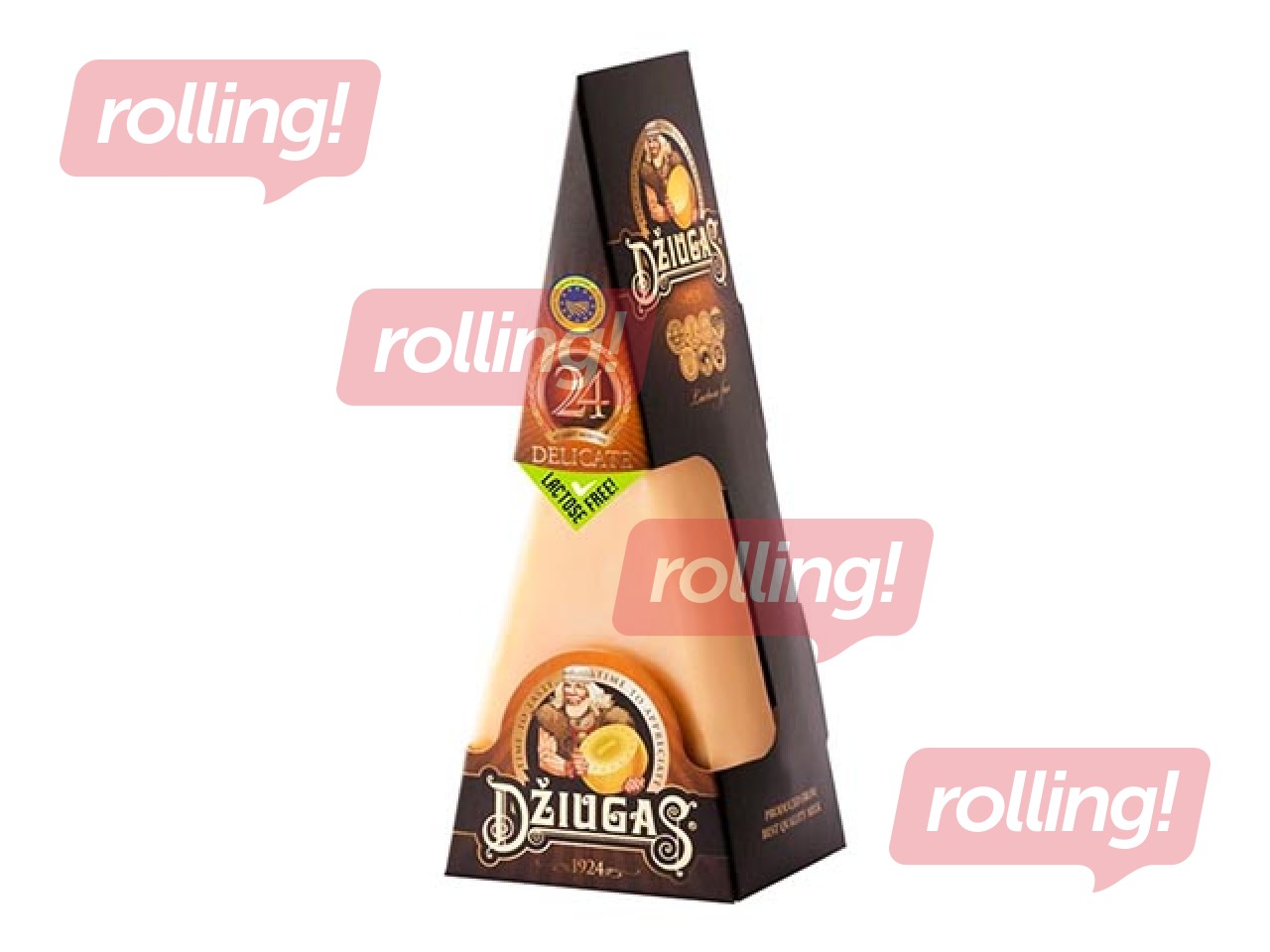 Cietais siers Džiugas Delicate 40%, 24 mēn,180 g