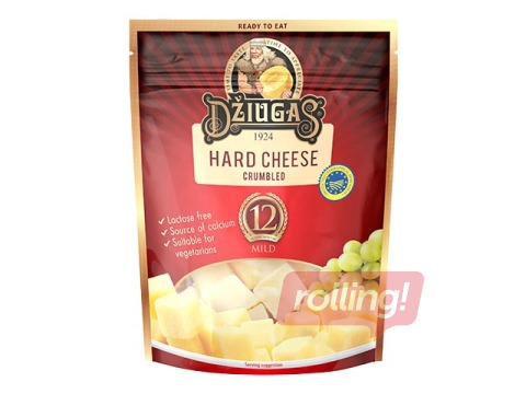 Cietais siers Džiugas Mild drupināts 40%, 12 mēn,100 g