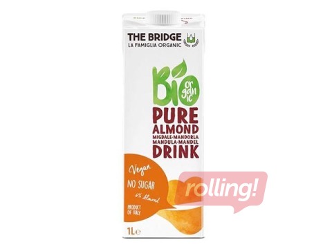 Mandeļu dzēriens Bio, bez cukura, bez glutēna, 1l