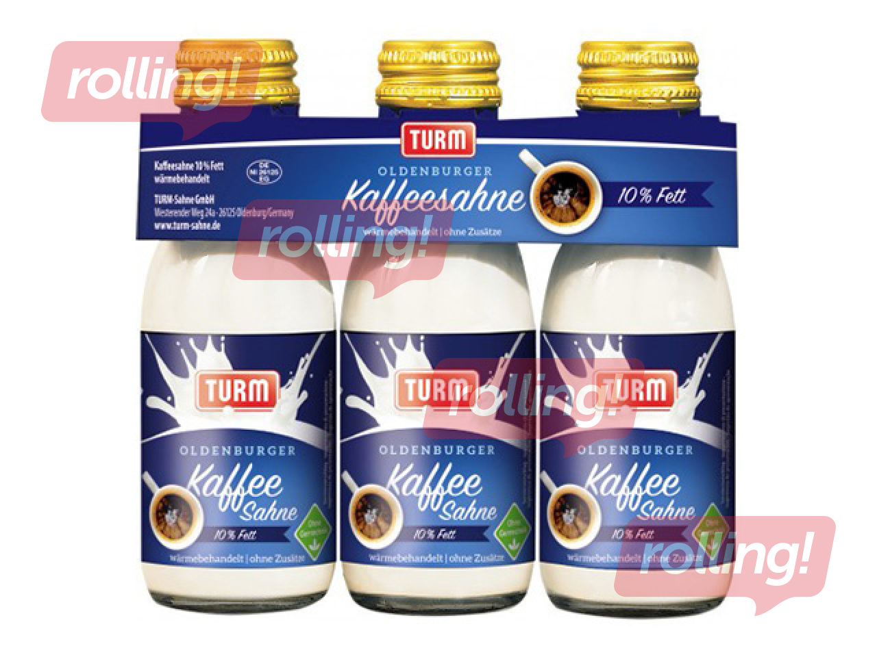 Coffee cream, Turm, 10%, 3x100g
