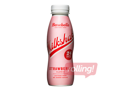 Proteīna dzēriens Barabells ar zemeņu garšu, bez laktozes, 330ml