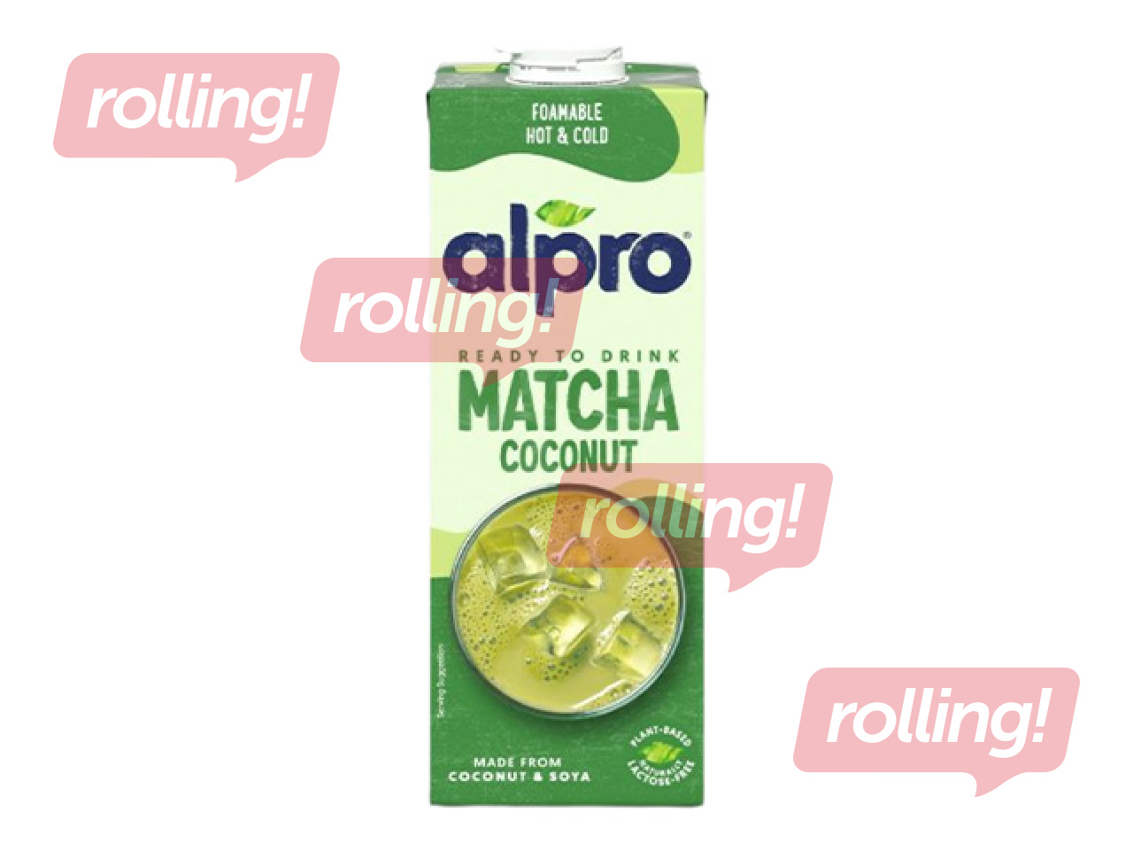 Kokosriekstu sojas dzēriens Alpro Matcha, 1l