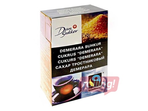 Brown sugar Dansukker, Demerara, 500g