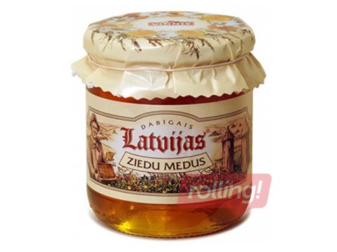 Medus dabīgais, Latvijas ziedu, Vinnis, 300g